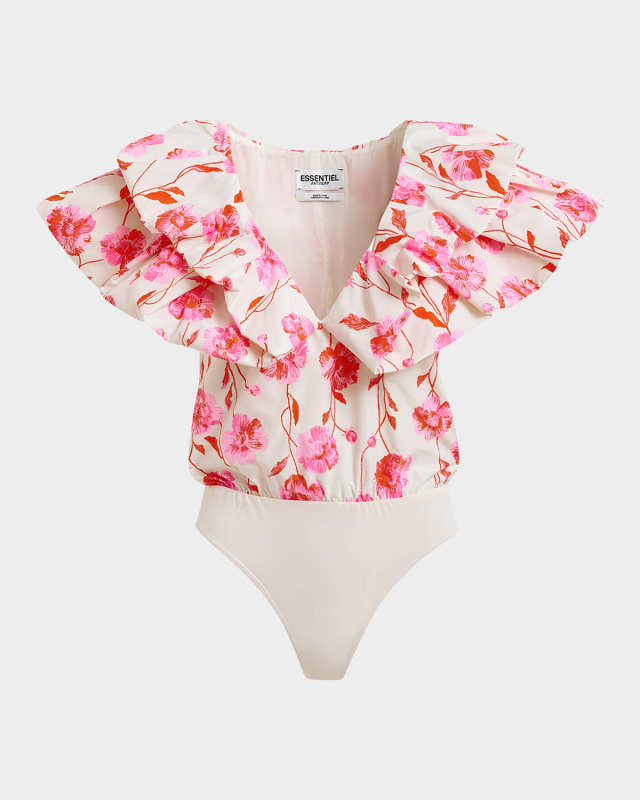 Hillary Voluminous Ruffle Bodysuit
